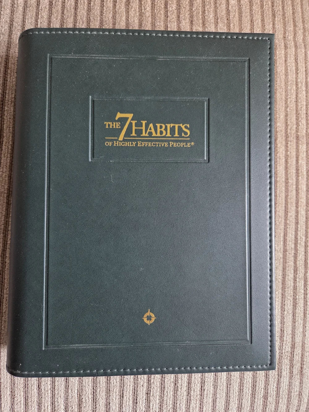 Franklin Covey Dark Green and Gold Spiral-Bound The 7 Habits Planner